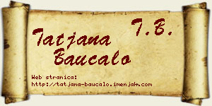 Tatjana Baucalo vizit kartica